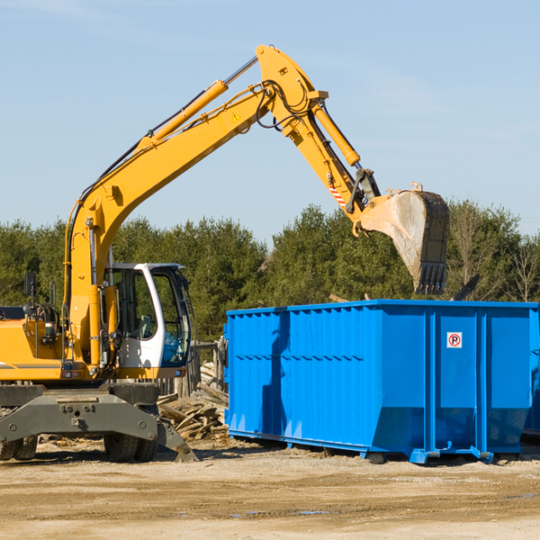 can i request a rental extension for a residential dumpster in Drummond Island MI